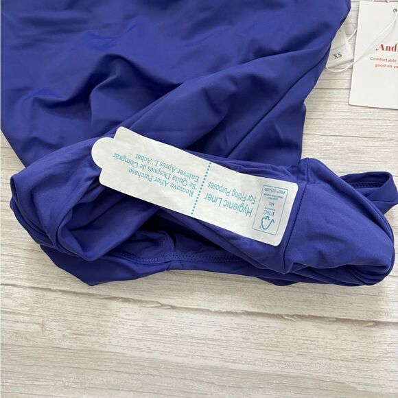 Andie Swim The Luzon One Piece Halter Neck Swimsuit Lapis Blue - Picture 5 of 6